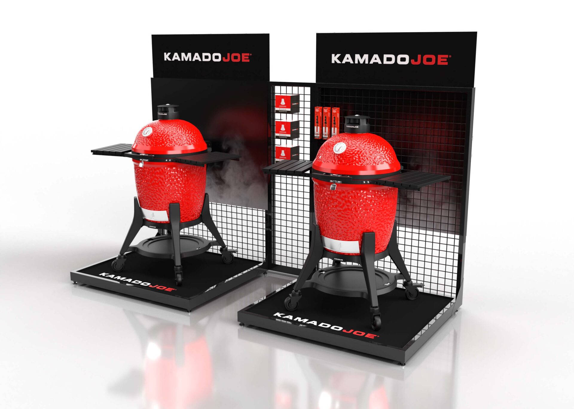 3D visual of the new display units designed by Silverpoint Display
